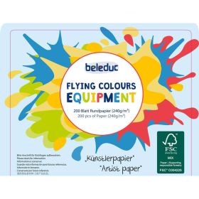 Papier für Farbschleuder, rund, 200 Blatt, 240 g/m²-image