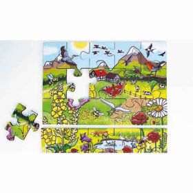 Bodenpuzzle Entdecke die Blumenwiese-image