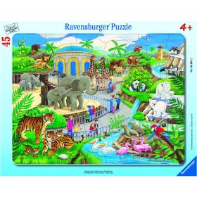 Rahmenpuzzle Besuch im Zoo, 45 Teile-image