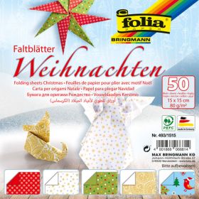 Faltblätter Weihnachten, 15 x 15 cm, 50 Blatt-image