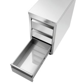 Schubladenschrank Edelstahl 3er 40x70x85cm-image
