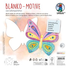 Blanco Motive "Schmetterling", 300 gr, 20 Stück-image