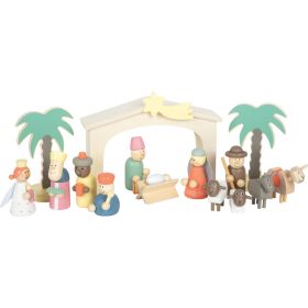 Spielset Holzkrippe Weihnachtsgeschichte-image