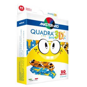 Kinderpflaster QUADRA 3D, Boys, 10 Stk.-image