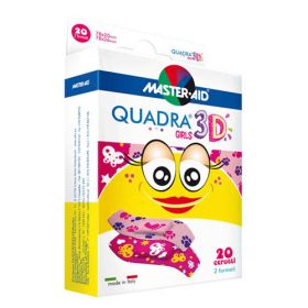 Kinderpflaster QUADRA 3D, Girls, 10 Stk.-image