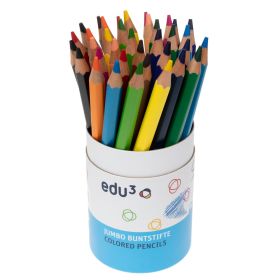edu³ Jumbo hex, 36er-Dose, in 12 Farben sortiert-image