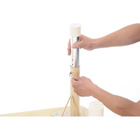Tisch Owlaf, rund, Durchmesser 120cm, höhenverst., Oberfl. Melamin-image