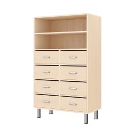 Regalschrank 120-80, 8 Schubladen, mit höhenverst. Füßen-image